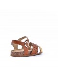 Sandale fille en simili cuir