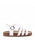 Sandale fille en simili cuir