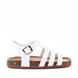 Sandale fille en simili cuir