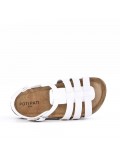 Girl's faux leather sandal