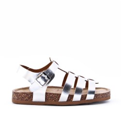 Sandale fille en simili cuir