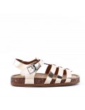 Sandale fille en simili cuir