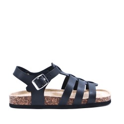 Sandale fille en simili cuir