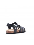 Sandale fille en simili cuir