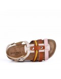 Sandale fille en simili cuir