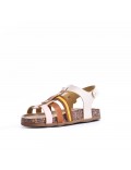 Sandale fille en simili cuir