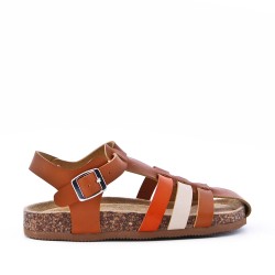  faux leather sandal