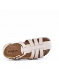  faux leather sandal