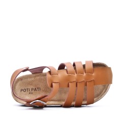  faux leather sandal