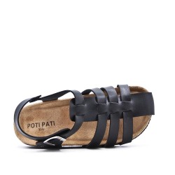  faux leather sandal