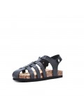  faux leather sandal