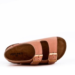  faux leather sandal
