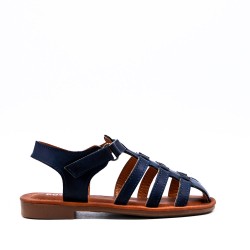 Sandale fille en simili cuir