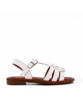 Girl's faux leather sandal