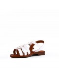 Girl's faux leather sandal