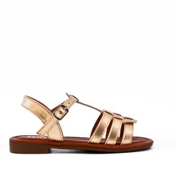 Sandale fille en simili cuir