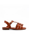 Sandale fille en simili cuir