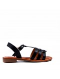 Girl's faux leather sandal