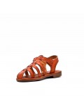 Girl's faux leather sandal