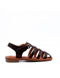 Sandale fille en simili cuir