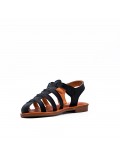 Girl's faux leather sandal