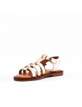 Girl's faux leather sandal