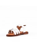 Girl's faux leather sandal