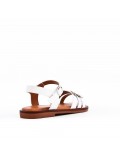 Girl's faux leather sandal