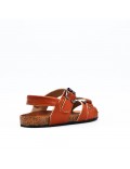 Sandale fille en simili cuir