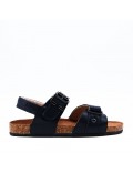 Sandale fille en simili cuir