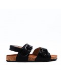 Girl's faux leather sandal