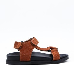 boy's faux leather sandal