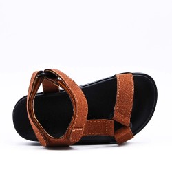 boy's faux leather sandal