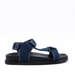 Sandale fille en simili cuir