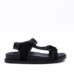 Sandale fille en simili cuir