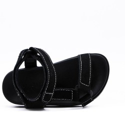 boy's faux leather sandal