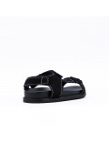 Girl's faux leather sandal