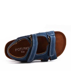 boy's faux leather sandal