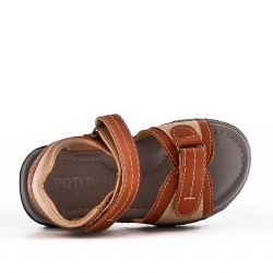 boy's faux leather sandal