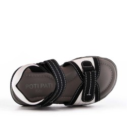 boy's faux leather sandal