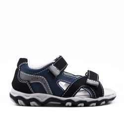 boy's faux leather sandal