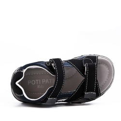 boy's faux leather sandal