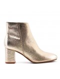 Faux leather ankle boot