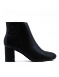 Faux leather ankle boot