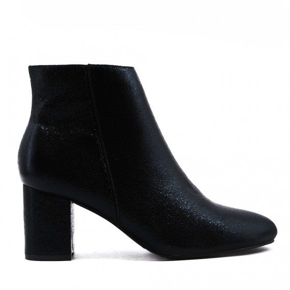 Faux leather ankle boot