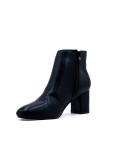 Faux leather ankle boot