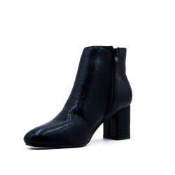 Faux leather ankle boot