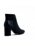 Faux leather ankle boot