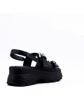 faux leather platform sandal