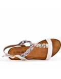  Women rhinestone wedge sandal 